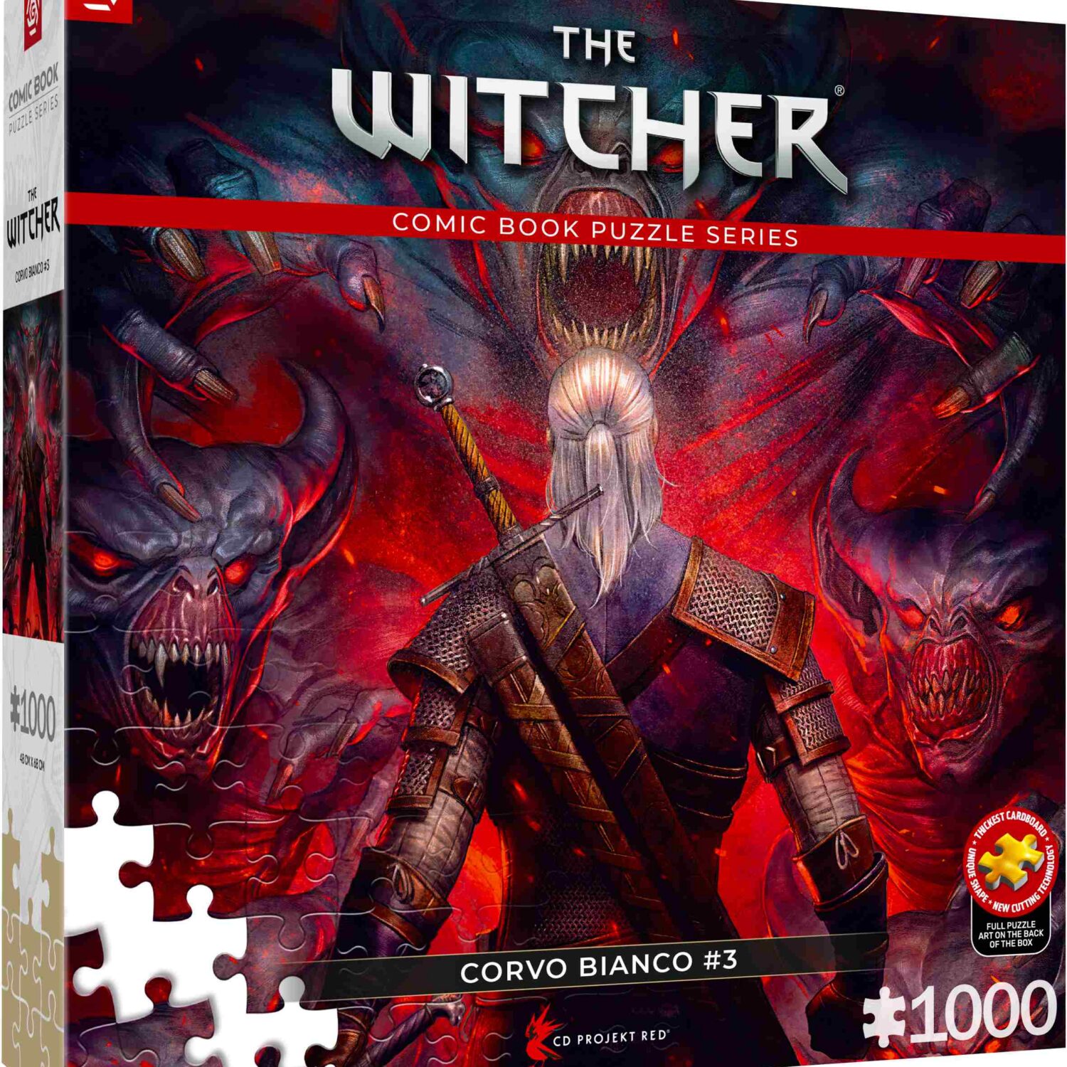 Puzzle 1000 Comic Book The Witcher Wiedźmin Corvo Bianco