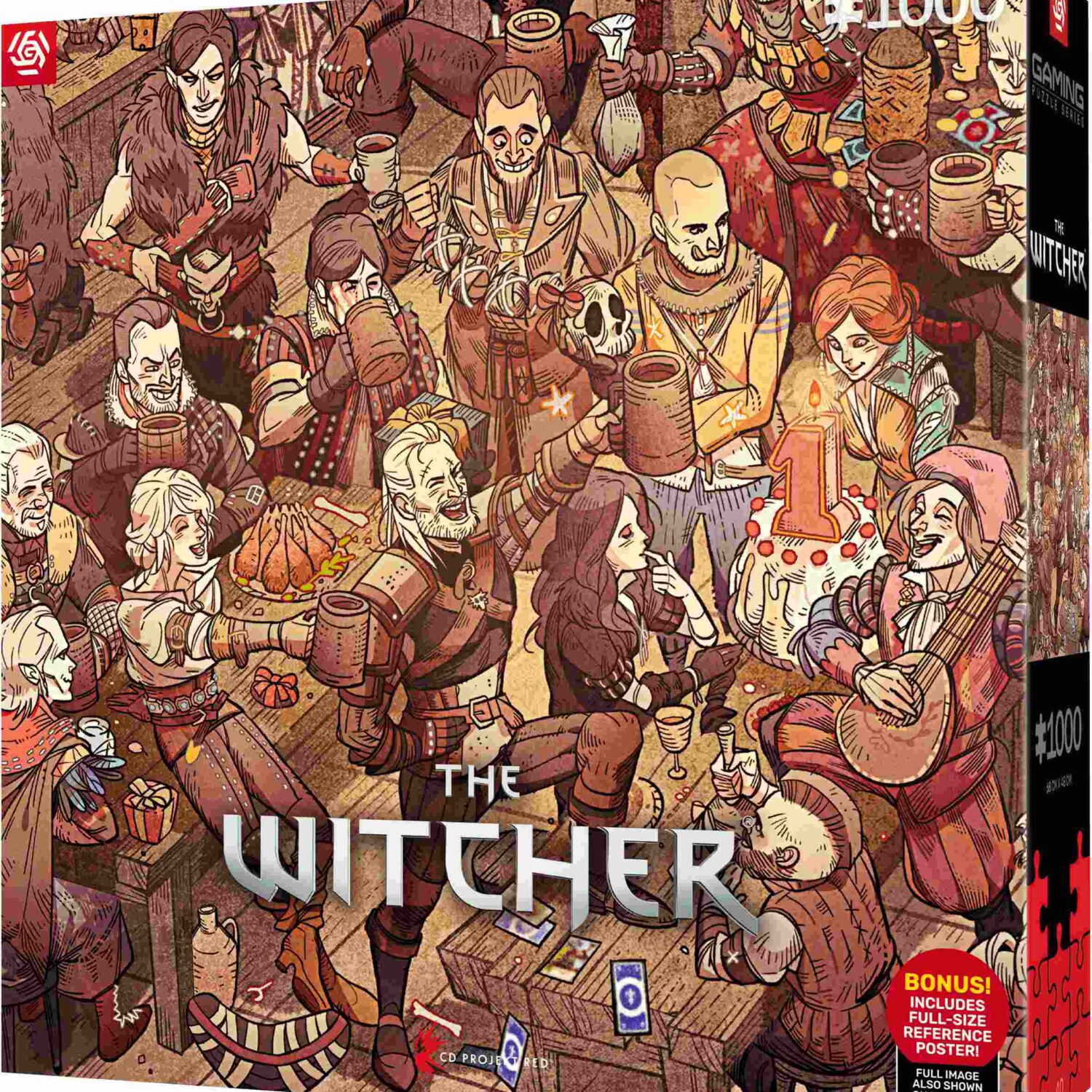 Puzzle 1000 Gaming The Witcher Wiedźmin Birthday