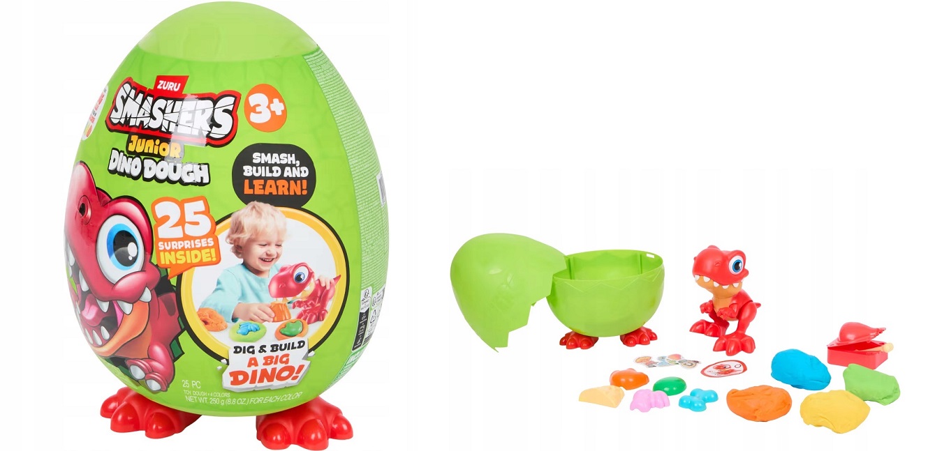 Dinozaur Zuru w jajku z masy plastycznej