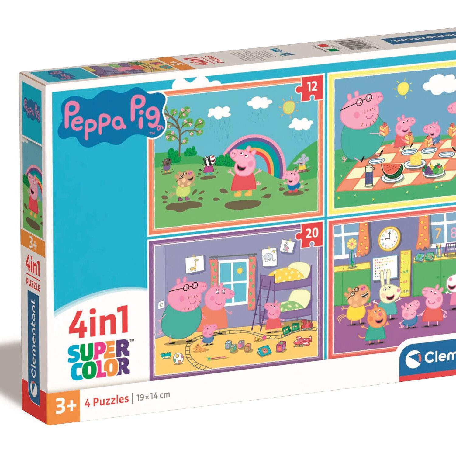 Puzzle 4w1 super color Peppa Pig 21516