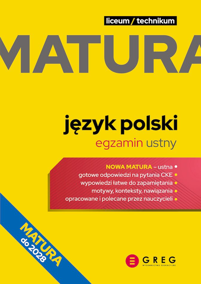 Język polski. Matura. Egzamin ustny. Repetytorium maturalne wyd. 2025