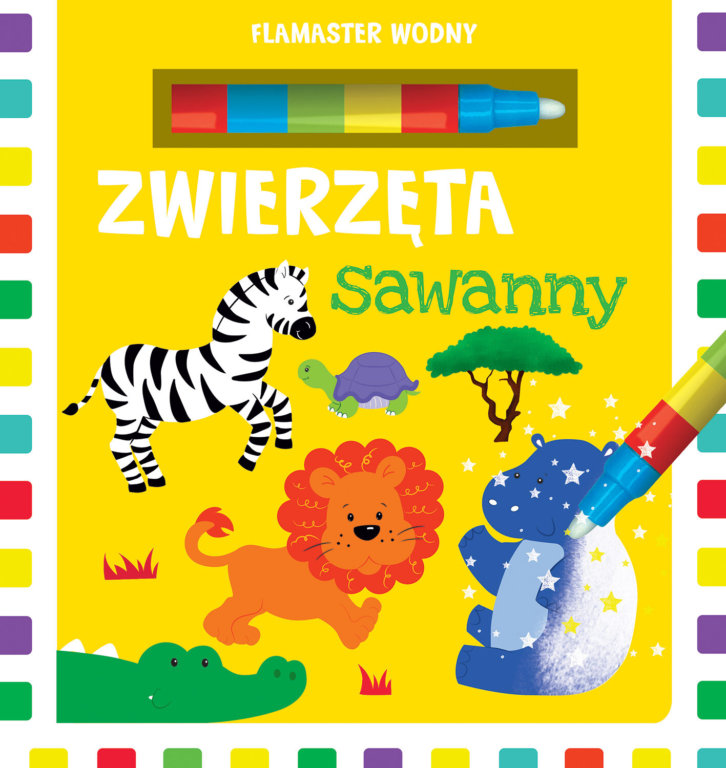 Zwierzęta sawanny flamaster wodny