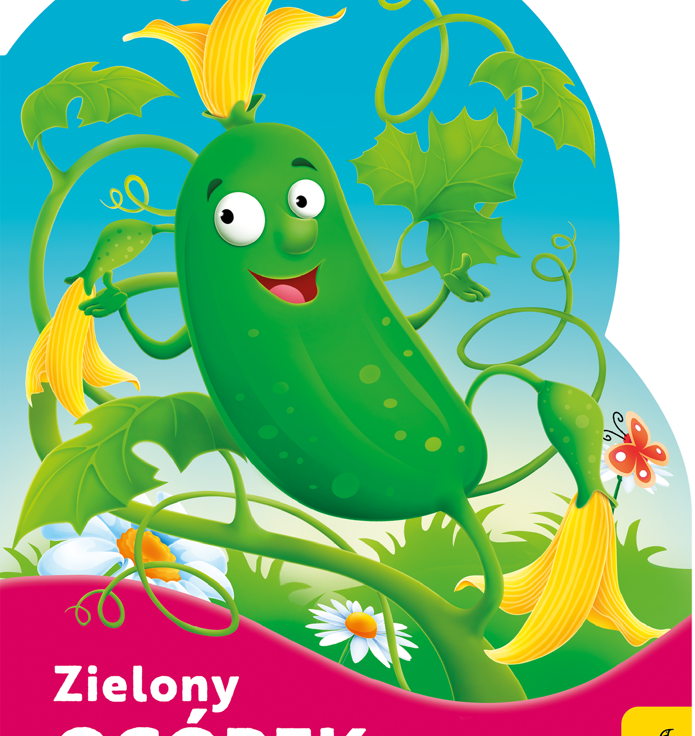 Zielony ogórek. Wykrojnik